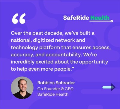 SafeRide Co-Founder and CEO Robbins Schrader