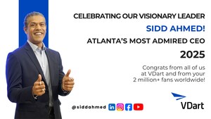 Sidd Ahmed, CEO of VDart Group, Named Most Admired CEO 2025 by Atlanta Business Chronicle