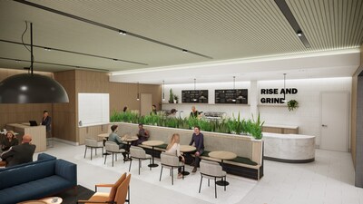 Rendering of 15 NEST high-end coffee bar