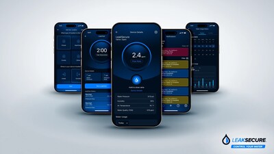 The updated LeakSecure™ app provides intuitive controls, proactive alerts, and seamless integration with professional plumbing partners. The updated LeakSecure™ app provides intuitive controls, proactive alerts, and seamless integration with professional plumbing partners.