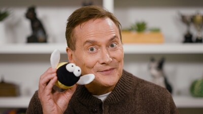 Michael Hitchcock poses with the iconic Busy Bee toy his character lost in the movie Best in Show. The film, which inspired the creation of the National Dog Show presented by Purina, turns 25 this year. To mark the occasion, Purina is giving fans a chance to win their own Busy Bee toy and the Best in Show digital movie in the MyPurina app. Visit Purina.com/BusyBee for official rules.