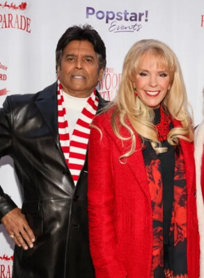(l to r) Erik Estrada and Laura McKenzie - Photo courtesy of the Hollywood Christmas Parade