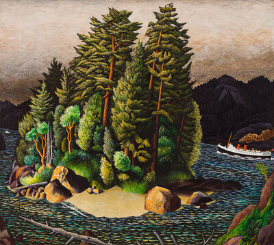 E.J. Hughes’ masterpiece, Entrance to Howe Sound broke the artist record and sold at Heffel’s historic fall auction for $4,801,250 (CNW Group/Heffel Fine Art Auction House)