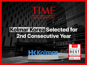 Kolmar Korea nomeada pela Time como uma das melhores empresas do mundo em crescimento sustentável 2026 pelo segundo ano consecutivo