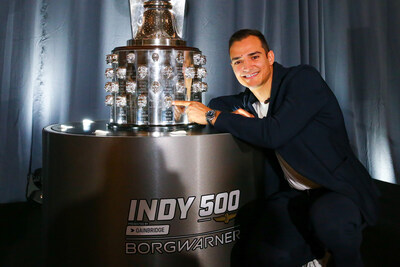 The sterling silver image of Alex Palou is now affixed onto the Borg-Warner Trophy® to commemorate his victory in the 2025 Indianapolis 500, unveiled during a ceremony in downtown Indianapolis on November 19, 2025. Palou is the four-time and defending IndyCar Series Champion and drives for Chip Ganassi Racing.