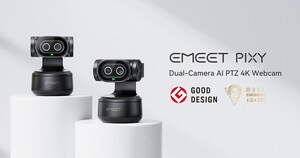 EMEET PIXY Wins Prestigious G Mark and MUSE Design Gold Awards for Its Elegant Design