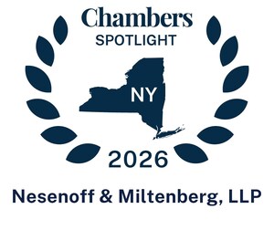 Nesenoff &amp; Miltenberg, LLP Recognized by Chambers and Partners in the New York 2026 Spotlight Guide for Labor &amp; Employment Law
