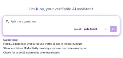Juno, the industry's first verifiable AI Security Analyst.