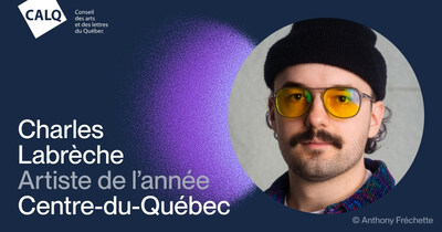 Le musicien Charles Labrèche reçoit le Prix du CALQ - Artiste de l'année au Centre-du-Québec