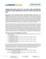 LUNDIN GOLD DRILLS 491.62 GT AU OVER 5.20M; EXPLORATION CONFIRMS LARGER MINERALIZED SYSTEMS AT BOTH FDNS AND FDN EAST (CNW Group/Lundin Gold Inc.)