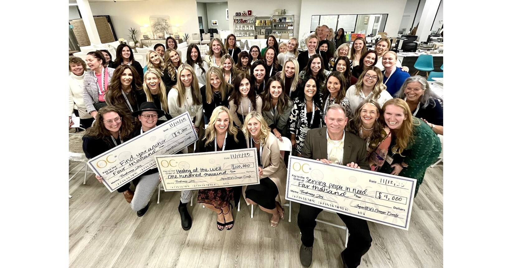 Impact100 Orange County Awards $100,000 Grant to Healing at the Well in Record-Breaking $108,000 Giving Year