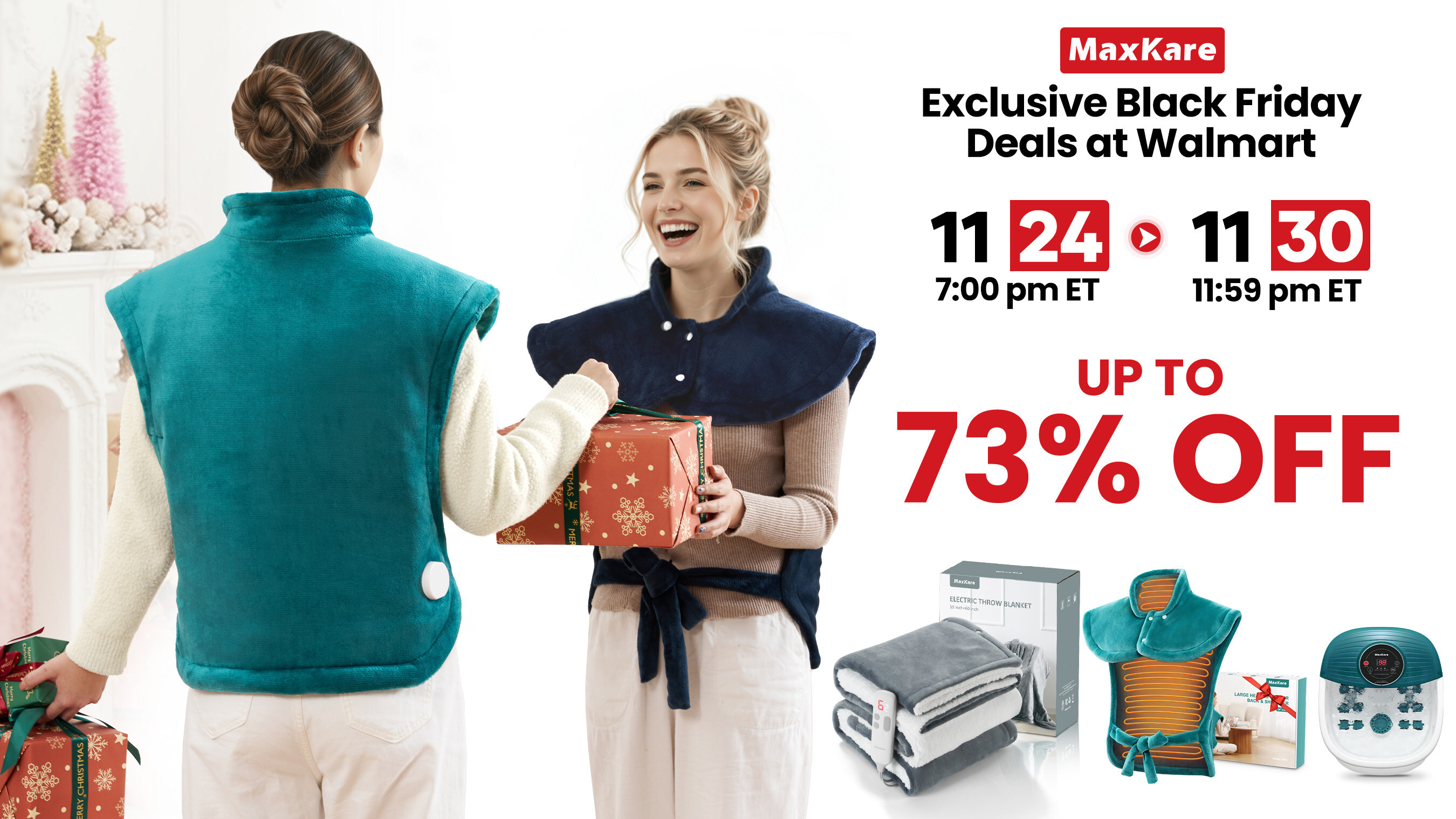 MaxKare Launches Black Friday AE2 Event on Walmart with Up to 73% Off Heated Blankets and Pads as Winter Heating Costs Climb 17%