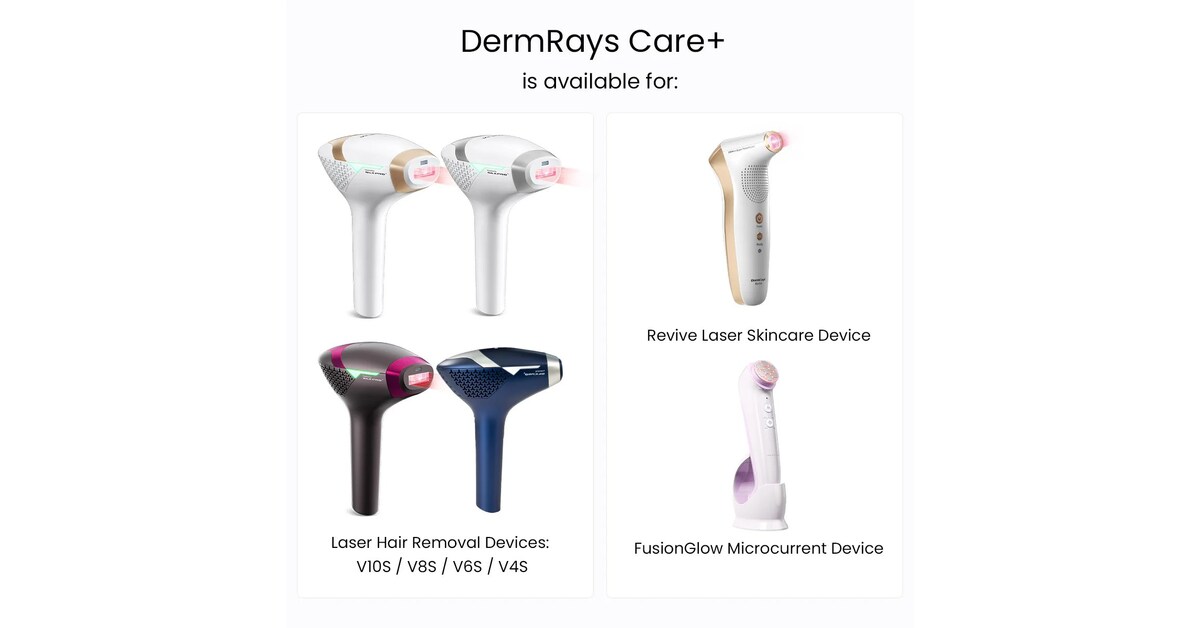 DermRays Launches Care+, a New Enhanced Protection Program for At-Home Laser Devices