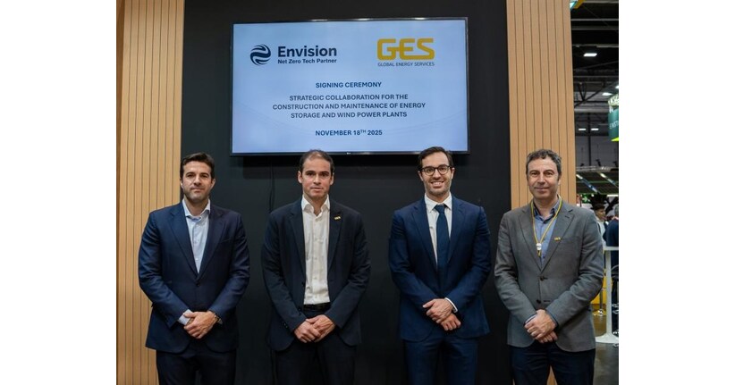Envision Energy y GES se unen para ampliar el almacenamiento de energía y energía eólica en España y Europa Envision Energy y GES se unen para ampliar el almacenamiento de energía y energía eólica en España y Europa