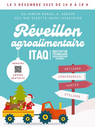 Image du r&#233;veillon agroalimentaire de l&#39;ITAQ (Groupe CNW/Institut de technologie agroalimentaire du Qu&#233;bec)