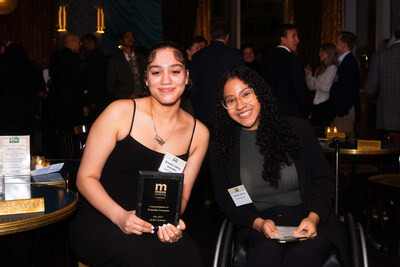 Left to right: Esmeilin Gonzales, ALKU's 2025 Scholarship Recipient, with ALKU's 2022 Scholarship Recipient, Valeria Cardoza.