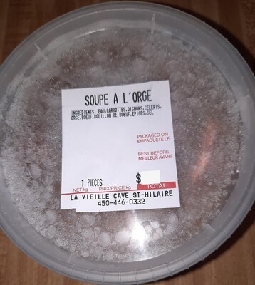 Soupe à l'orge (Groupe CNW/Ministère de l'Agriculture, des Pêcheries et de l'Alimentation) Soupe à l'orge (Groupe CNW/Ministère de l'Agriculture, des Pêcheries et de l'Alimentation)