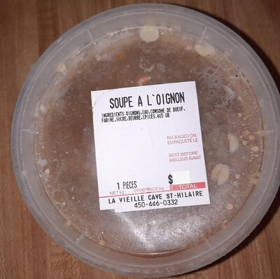 Soupe à l'oignon (Groupe CNW/Ministère de l'Agriculture, des Pêcheries et de l'Alimentation) Soupe à l'oignon (Groupe CNW/Ministère de l'Agriculture, des Pêcheries et de l'Alimentation)