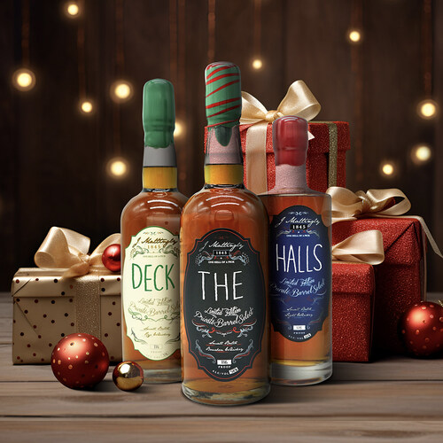 Deck the Halls with your own custom bourbon from J. Mattingly 1845 Distillery. Choose your recipe, create your label message, and pick your wax color topper and we'll custom make it and deliver it to your door. Orders placed by Dec. 15 are guaranteed to arrive by Dec. 25.