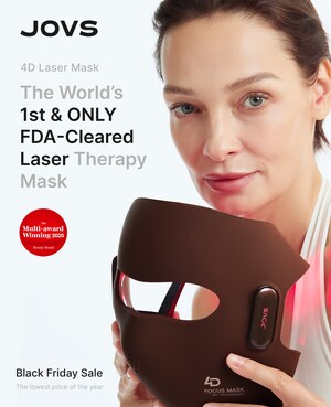 JOVS Launches the World's First and Only FDA-Cleared Laser Mask, Disrupting the Red Light Therapy Industry
