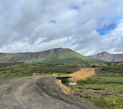 Photo 6: Dale Creek Bridge, Mactung Spur Road. (CNW Group/Fireweed Metals Corp.)