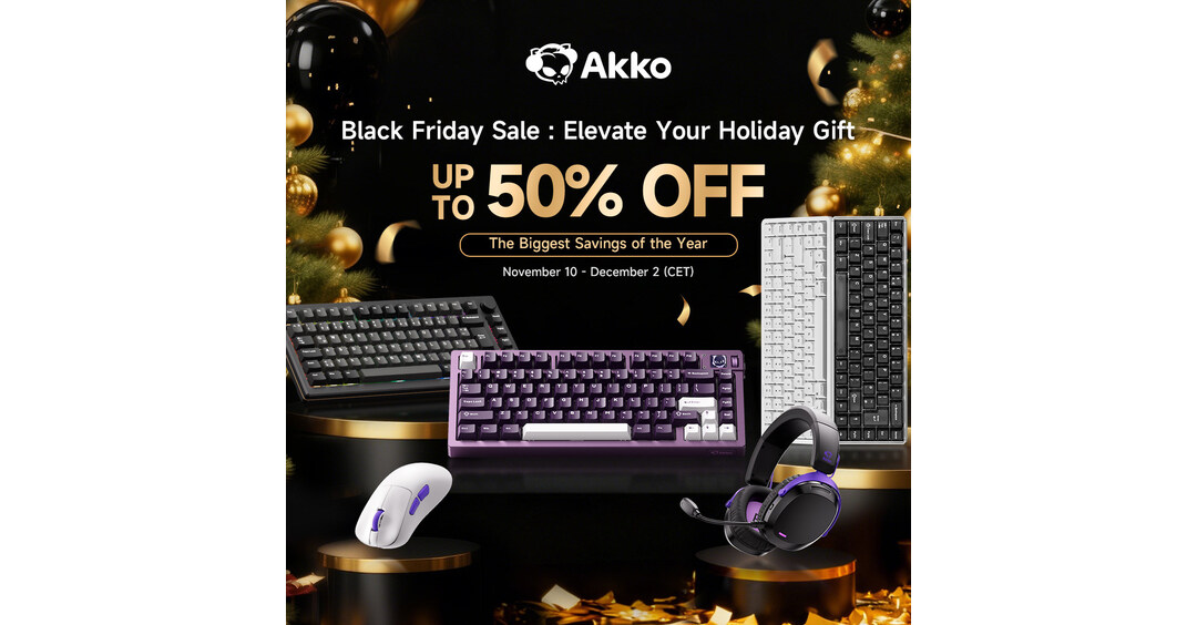 Мегараспродажа AKKO в честь «черной пятницы»: скидки до 50 % -- поднимите уровень ваших рождественских подарков