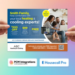 PostcardMania Partners with Housecall Pro to Launch Native Direct Mail Integration, Allowing Home Service Businesses to Send Automated Postcard Campaigns Directly from the App