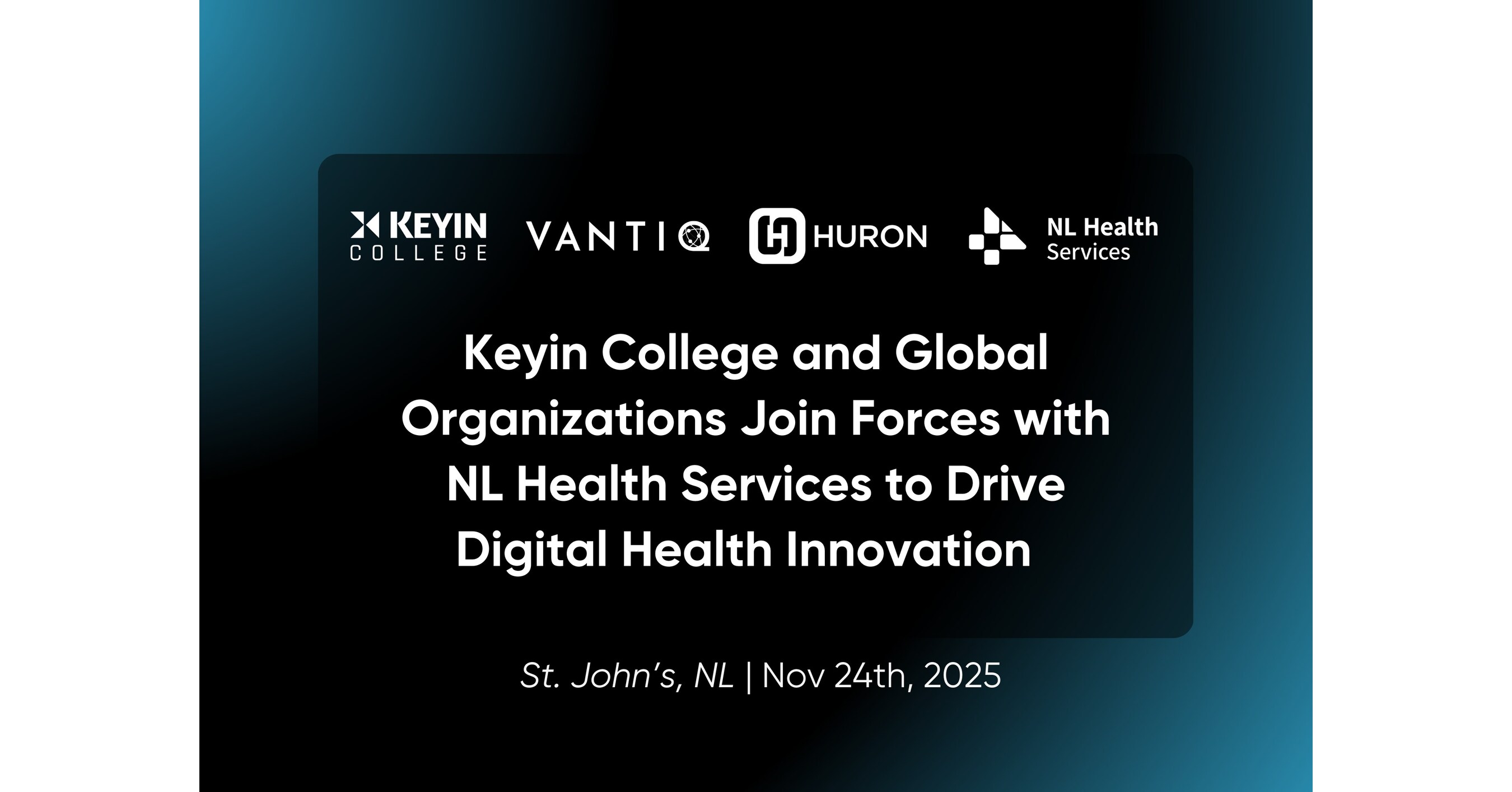 Vantiq, Keyin College, and Global Organizations Join Forces with NL Health Services to Drive Digital Health Innovation