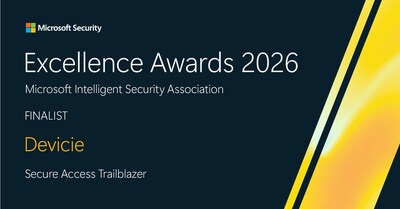 Devicie Recognized as a Microsoft Security Excellence Awards Finalist for Secure Access Trailblazer