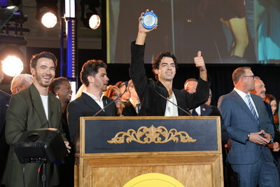 The Jonas Brothers are being inducted into the New Jersey Hall of Fame. The Jonas Brothers are being inducted into the New Jersey Hall of Fame.