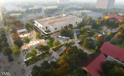 Plan architectural (Groupe CNW/Ville de Montréal - Arrondissement de Pierrefonds-Roxboro)