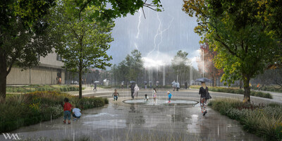 Plan architectural (Groupe CNW/Ville de Montréal - Arrondissement de Pierrefonds-Roxboro)