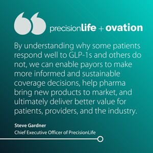 PrecisionLife and Ovation Partner to Develop Precision Medicine Test to Inform Reimbursement of GLP-1 Anti-Obesity Drugs