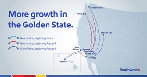 THE GOLDEN STATE GROWTH GOES ON: BOOK ON SOUTHWEST TODAY FOR LATE SUMMER 2026