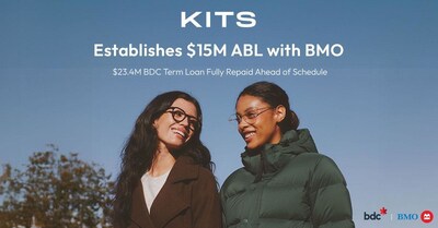 KITS Eyecare Establishes $15 Million Asset-Based Lending Facility with Bank of Montreal (CNW Group/KITS Eyecare Ltd.)