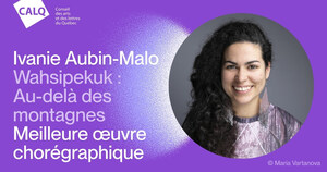 Le Prix du CALQ pour la meilleure œuvre chorégraphique au Québec est remis à Ivanie Aubin-Malo