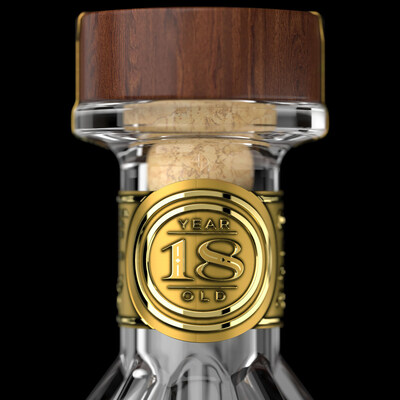 Calumet Farm 18 Year Old Bourbon - Neck Close Up