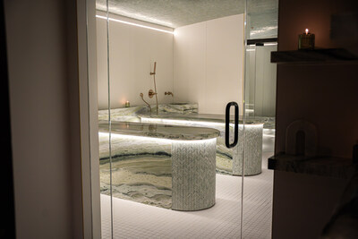 Hammam entrance looking into the treatment area (CNW Group/Miraj Hammam Spa)