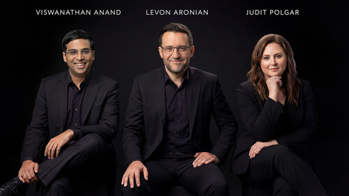 L to R: Viswanathan Anand, Levon Aronian, and Judit Polgar L to R: Viswanathan Anand, Levon Aronian, and Judit Polgar