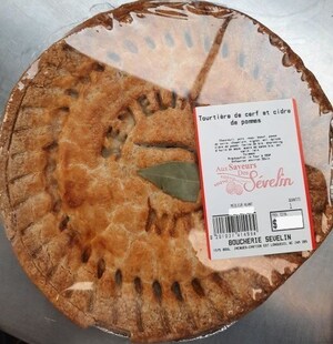 Présence non déclarée d'œufs dans divers pâtés et tourtières préparés et vendus par l'entreprise Aux Saveurs des Sévelin inc.