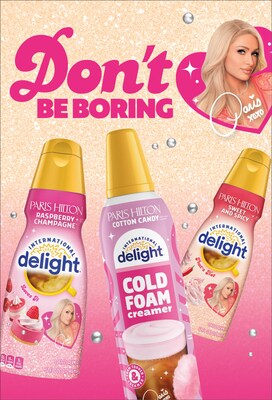 International Delight x Paris Hilton Creamers and Cold Foam