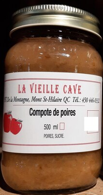 Compote de poires (Groupe CNW/Ministère de l'Agriculture, des Pêcheries et de l'Alimentation) Compote de poires (Groupe CNW/Ministère de l'Agriculture, des Pêcheries et de l'Alimentation)
