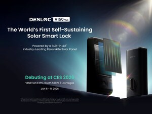 DESLOC Smart Lock Unveils the World's First Self-Sustained Perovskite Solar Door Lock, Debuting at CES 2026