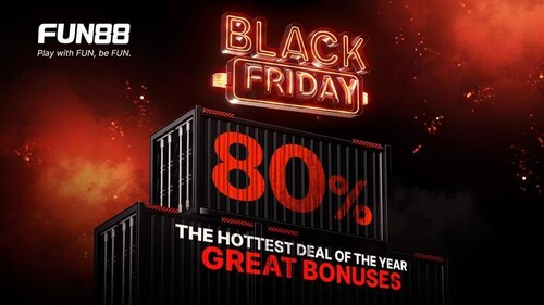 FUN88 [BLACK FRIDAY] - Flat 80% OFF + UP TO 8,888 FREE BONUS POINTS