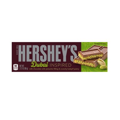 New Hershey’s Dubai-Inspired Chocolate Bar, available in a limited 10,000 quantity on Gopuff and at Hershey’s Chocolate World Times Square, drops Dec. 4.