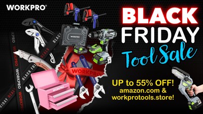 WORKPRO Tools announces its most aggressive Black Friday promotion yet, with savings up to 55% across workprotools.store and amazon.com now through December 1, 2025. WORKPRO Tools announces its most aggressive Black Friday promotion yet, with savings up to 55% across workprotools.store and amazon.com now through December 1, 2025.