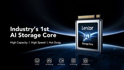 Lexar Unveils Industry’s First AI Storage Core for Next Generation Edge AI Devices (PRNewsfoto/Lexar)