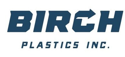 Birch Plastics logo featuring bold typography and patriotic colors, representing certified American-made plastics manufacturing. Specializing in sustainable custom compounding, recycling, FDA certified recycled Polypropylene, PIR HDPE, and performance-driven resin solutions for diverse industrial applications.