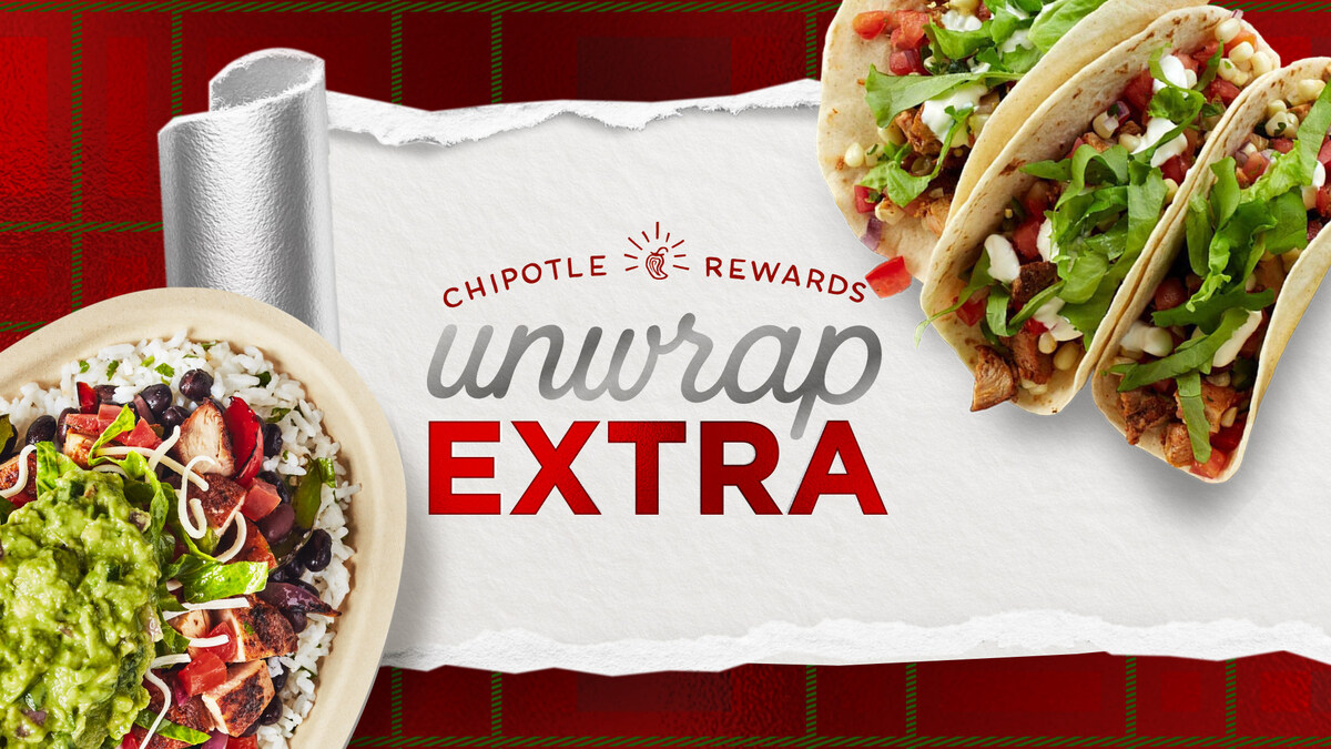 UNWRAP EXTRA: CHIPOTLE IS GIFTING FANS FREE FOOD THIS DECEMBER