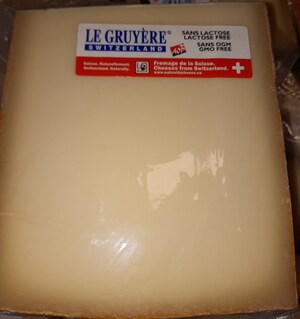 Absence d'informations nécessaires à la consommation sécuritaire de gruyères réemballés et vendus par l'entreprise Marché Toit Rouge inc.
